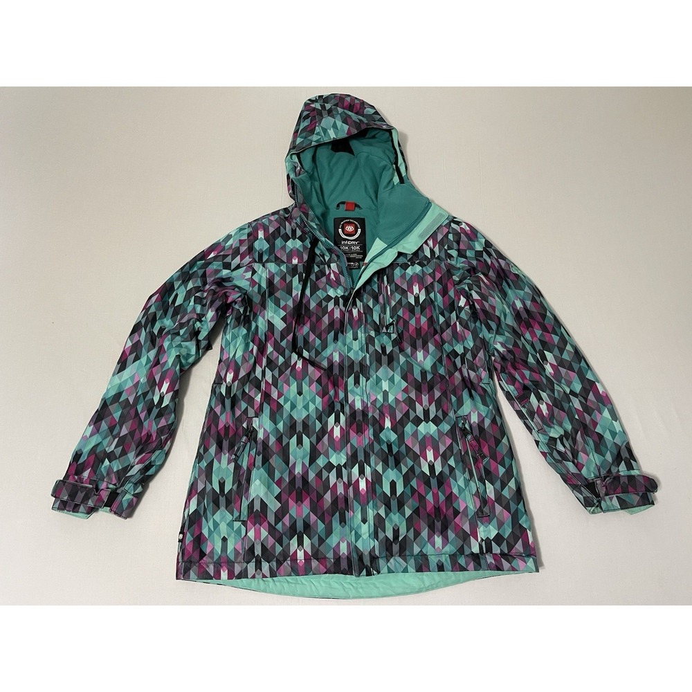 686 Women Eden Insulated Snowboard Jacket Blue Size Medium Infidry 10k 10k